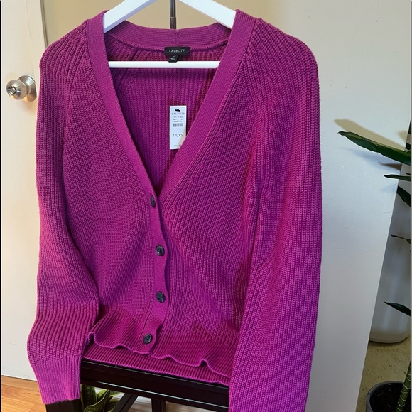 NWT Talbots Cardigan Violet. Various sizes available. - Picture 9 of 12